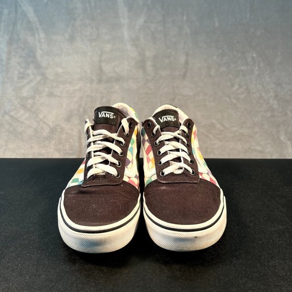 Vans Old Skool Checkerboard Skate Shoes Women's 8 Black Skate Shoes - Picture 2 of 9